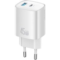Сетевое зарядное Usams CC290 T66 45W GaN (белый)