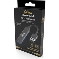 USB-хаб Ritmix CR-4400 Metal