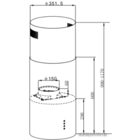 Кухонная вытяжка MAUNFELD Lee Light 35 (черный, в двух коробках)