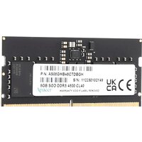 Оперативная память Apacer 8ГБ DDR5 SODIMM 4800 МГц AS08GHB48CTDBGH