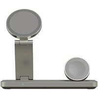 Беспроводное зарядное Magssory Yoga 3 в 1 Charging Station для Samsung Qi2 WCH017t (титан)