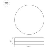 Светильник-тарелка Arlight CL-SMURF-R400-30W 036669