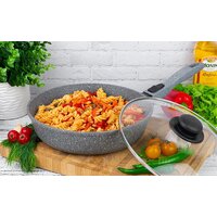 Сковорода Elan Gallery Гармония вкуса 120588 (серый мрамор)