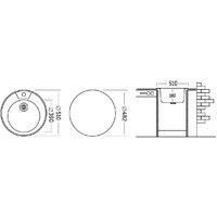 Кухонная мойка Ukinox Фаворит FAP510-GT8K 0C (с сифоном)