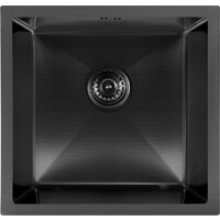 Кухонная мойка ARFEKA ECO AR 450*450 BLACK PVD NANO DECOR MILLET GRAINS