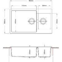 Кухонная мойка Longran Enigma ENG860.500 15 (крома)