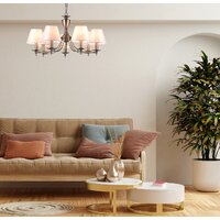 Подвесная люстра Escada Bolero 1144/7PL E14*40W Satin nickel