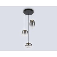 Подвесная люстра Ambrella light LH11099/3 BK/SM (черный/дымчатый)