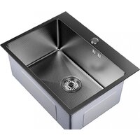 Кухонная мойка Mixline Pro 552933 (черный графит, с сифоном)