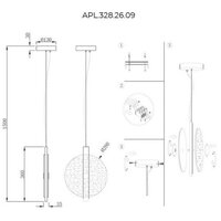 Подвесная люстра Aployt APL.328.26.11