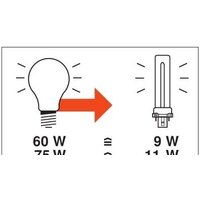 Люминесцентная лампа Osram Dulux S G23 9 Вт 4000 К