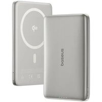 Внешний аккумулятор Baseus PicoGo AM41 Ultra-Slim Qi2 Magnetic Power Bank 10000mAh (титановый)