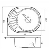 Кухонная мойка IDDIS Suno SUN65SDi77