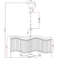 Подвесная люстра Moderli Wave V10772-6P