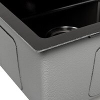 Кухонная мойка ARFEKA ECO AR 450*450 BLACK PVD NANO DECOR (настольная)