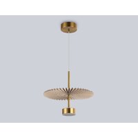 Подвесная люстра Ambrella LH72603 BR/WH (латунь/бежевый)