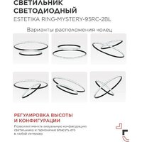 Подвесная люстра In Home Estetika Ring-Mystery-95RC-2BL 4690612062525