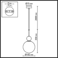 Подвесная люстра Odeon Light Lolla 4361/1A