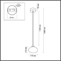 Подвесная люстра Odeon Light Mela 7043/4L