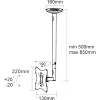 Кронштейн для телевизора Arm Media LCD-1000 (черный)