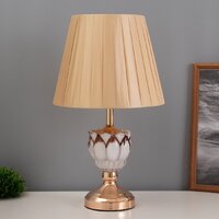 Настольная лампа Risalux Инез 10424453 (золото/бежевый)
