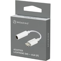 Адаптер Breaking 24551 Lightning - 3.5 Jack (белый)