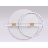 Припотолочная люстра Ambrella light Comfort FL5007 WH/GD (белый/золото)