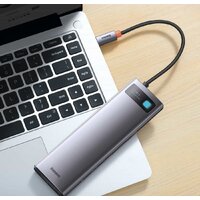 Док-станция Baseus Metal Gleam Series 12-in-1 Multifunctional Type-C Hub Docking Station WKWG020213