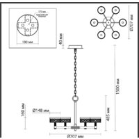 Подвесная люстра Odeon Light Fivre 5032/36L
