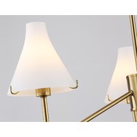 Подвесная люстра Ambrella light LH57131/3 BS/FR (латунь/белый матовый)
