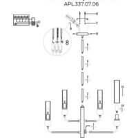 Подвесная люстра Aployt APL.337.07.06