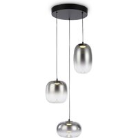 Подвесная люстра Ambrella light LH11099/3 BK/SM (черный/дымчатый)