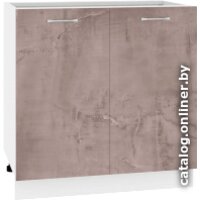 Шкаф напольный Кортекс-мебель Корнелия Лира НШ80р без столешницы (оникс)