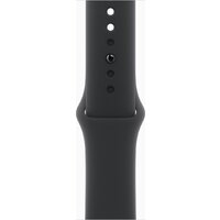 Умные часы Apple Watch Series 11 42 мм (алюминиевый корпус, черный/черный, спортивный силиконовый ремешок S/M)
