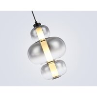 Подвесная люстра Ambrella light LH11057 BK/SM (черный/дымчатый)