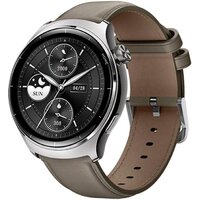 Умные часы Mibro Lite 3 Pro (с серым кожаным ремешком)