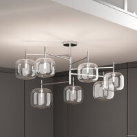 Люстра средней высоты Евросвет Jar 70128/7 (хром)