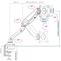 Кронштейн для монитора Arm Media LCD-T21 (белый)