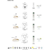 Подвесная люстра Mantra Niseko Fan 9057