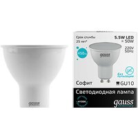 Светодиодная лампочка Gauss Elementary GU10 5.5Вт 4100K [13626]
