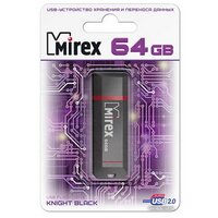 USB Flash Mirex Knight Black 64GB [13600-FMUKNT64]