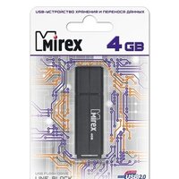 USB Flash Mirex Color Blade Line 4GB (черный) [13600-FMULBK04]