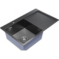 Кухонная мойка Mixline Pro 552922 (черный графит, с сифоном)