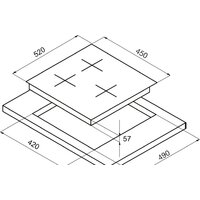 Варочная панель Korting HG 465 CTRN