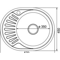 Кухонная мойка Mixline 528191 (правая, полированная, 0.6 мм)