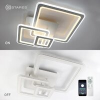Припотолочная люстра Estares Triplex Square 124W 3S-APP-596x596x146-WHITE/WHITE-220-IP20