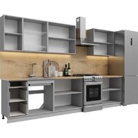 Готовая кухня Кортекс-мебель Корнелия Лира 2.6 (дуб сонома/дуб бунратти)