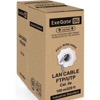 Кабель ExeGate UTP4-C5e-CCA-S24-IN-PVC-GY-100 UTP