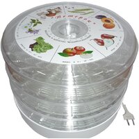 Сушилка для овощей и фруктов Спектр-Прибор Ветерок ЭСОФ-0,5/220 (3 поддона, прозрачный)