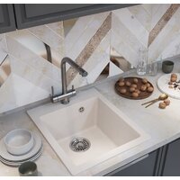Кухонная мойка Mixline ML-GM14 551906 (белый)
